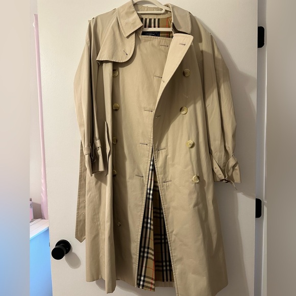 Vintage Men's Burberry Trench Coat 50 Short